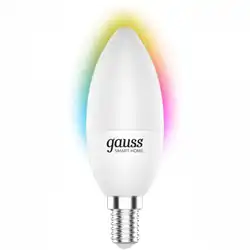 Gauss Smart Home E14 RGB 5Вт 470lm Wi-Fi [1190112]