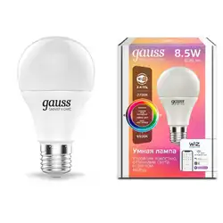 Gauss IoT Smart Home E27 8.5Вт 806lm Wi-Fi 1170112