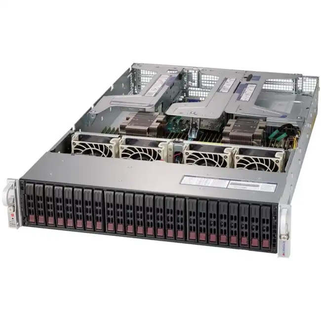 Сервер Supermicro SuperServer 2029U-E1CRT SYS-2029U-E1CRT 800754010 (2U Rack, Xeon Gold 6234, 3300 МГц, 8, 24.75, 12 x 32 ГБ, SFF 2.5")