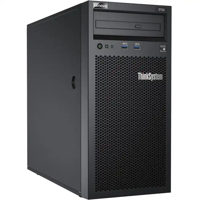 Сервер Lenovo ThinkSystem ST50 7Y48A02DEA-NC1 (Tower, Xeon E-2126G, 3300 МГц, 6, 12, 1 x 16 ГБ, LFF 3.5", 2x 2 ТБ)
