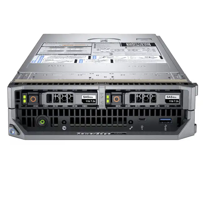 Сервер Dell PowerEdge M640 210-ALTL-31 (Blade, Xeon Silver 4215, 2500 МГц, 8, 11, 16 x 32 ГБ, SFF 2.5", 2x 600 ГБ)