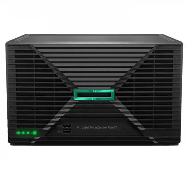 Сервер HPE MicroServer Gen11 P68820-421 (Ultra Microtower, Xeon E-2414, 2600 МГц, 4, 12, 1 x 16 ГБ, LFF 3.5")
