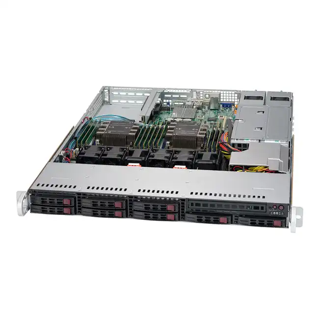 Сервер Supermicro VFG-SYS-1029P-WTR (1U Rack, Xeon Silver 4210R, 2400 МГц, 10, 13.75, 2 x 16 ГБ, SFF 2.5", 8x 300  ГБ)