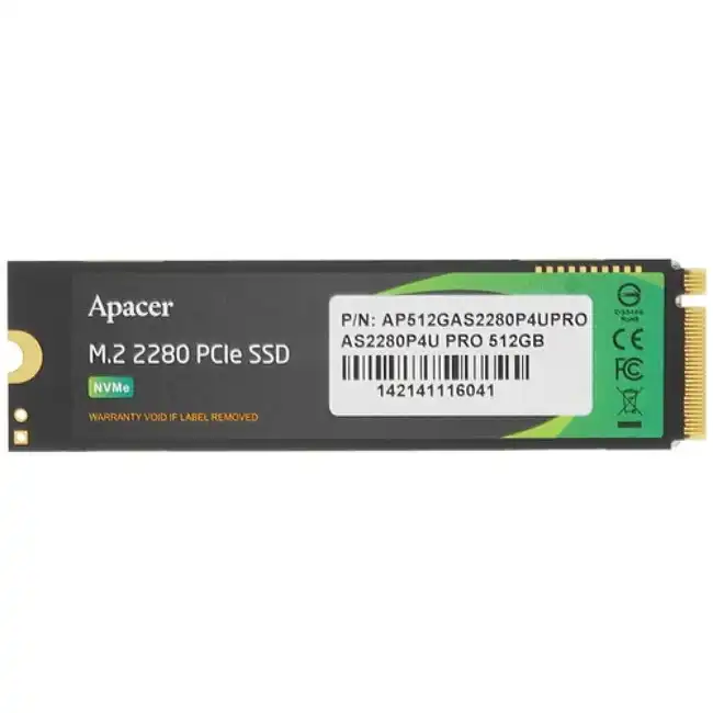 Внутренний жесткий диск Apacer AP512GAS2280P4UPRO (SSD (твердотельные), 512 ГБ, M.2, PCIe)