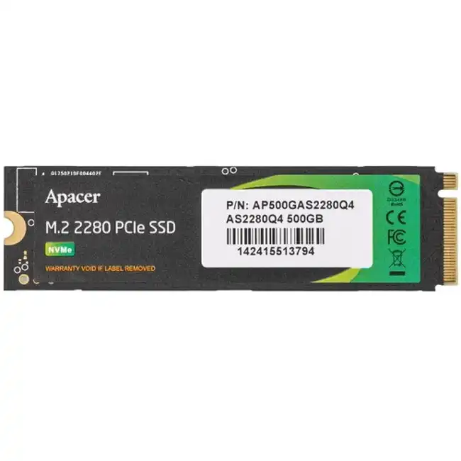 Внутренний жесткий диск Apacer AP500GAS2280Q4 (SSD (твердотельные), 500 ГБ, M.2, PCIe)