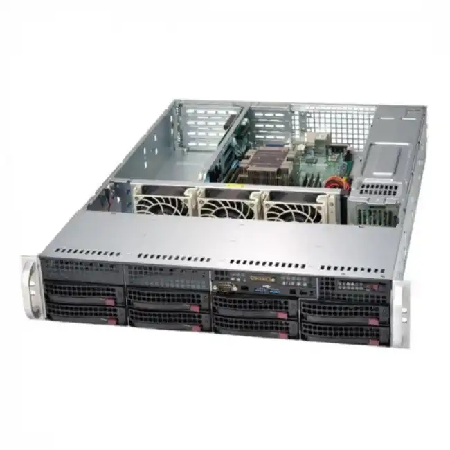 Сервер Supermicro SYS-6029P-TR SYS6029PTR6244 (2U Rack, Xeon Gold 6244, 3600 МГц, 8, 24.75, 4 x 32 ГБ, SFF + LFF 2.5" + 3.5", 2x 960 ГБ)