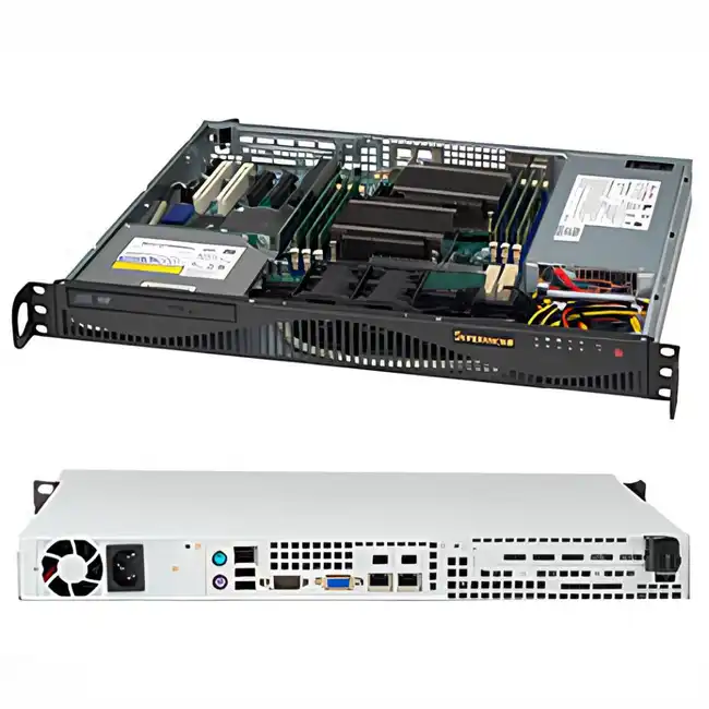 Сервер Supermicro 512F-350/X11SDV-12С-TP8F (1U Rack, Xeon® D-2166NT, 2000 МГц, 12, 16, 1 x 32 ГБ, SFF 2.5", 2x 960  ГБ)