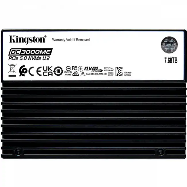 Серверный жесткий диск Kingston SEDC3000ME/7T6 (SSD, 2,5 SFF, 7.68 ТБ, PCIe)