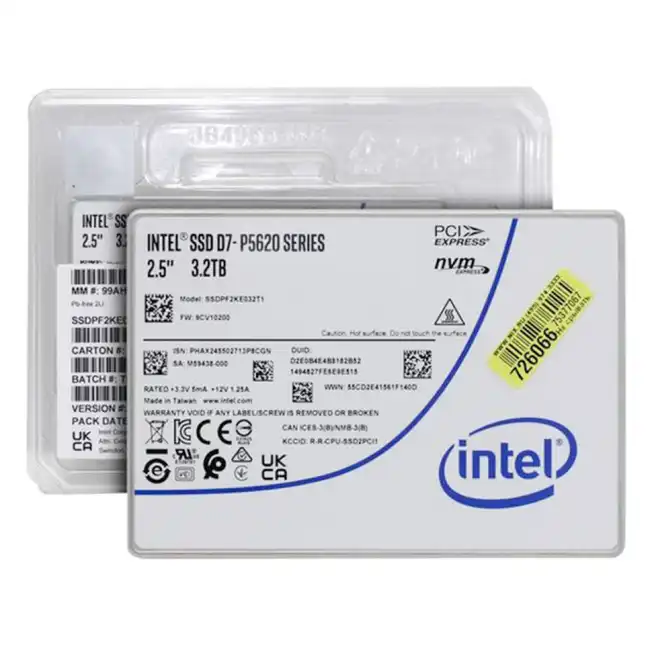 Серверный жесткий диск Solidigm SSD D7-P5620 Series, 3200GB SSDPF2KE032T11Z (SSD, 2,5 SFF, 3.2 ТБ, PCIe)