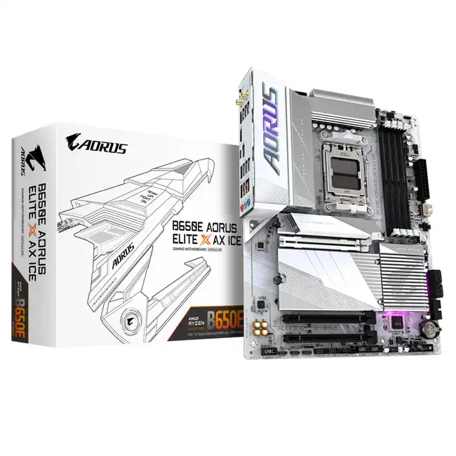 Материнская плата Gigabyte B650E Aorus Elite X AX Ice rev. 1.1 (ATX, AMD AM5)
