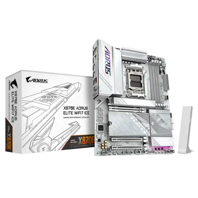 Материнская плата Gigabyte X870E Aorus Elite WIFI7 Ice rev. 1.2 (ATX, AMD AM5)