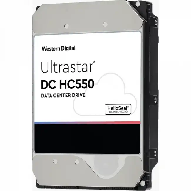 Серверный жесткий диск Western Digital Жёсткий диск 18Tb SAS WD Ultrastar HC550 0F38362 (HDD, 3,5 LFF, 18 ТБ, SAS)