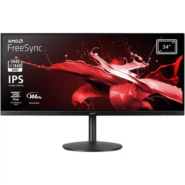 Монитор Acer Nitro XV340CKPbmiipphzx UM.CX0EE.P05 (34 ", IPS, WQHD 3440x1440 (21:9), 144 Гц)