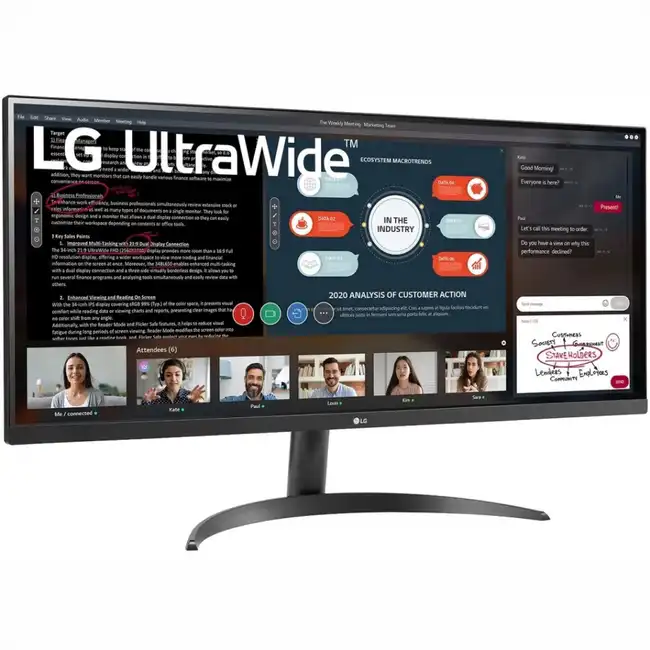 Монитор LG UltraWide 34WP500 34WP500-B.ADRE (34 ", IPS, 2560x1080 (21:9), 75 Гц)