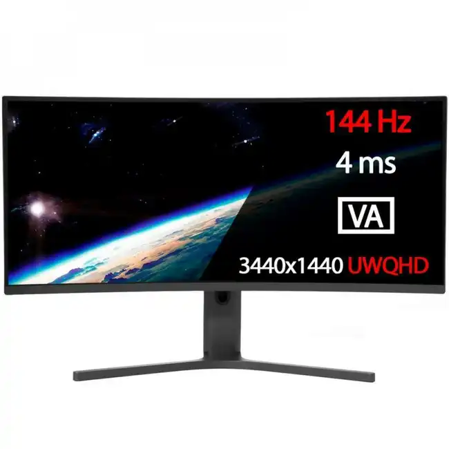 Монитор Xiaomi Mi Curved Gaming Monitor XMMNTWQ34 (BHR5133GL) (34 ", VA, WQHD 3440x1440 (21:9), 144 Гц)