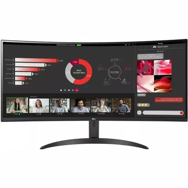 Монитор LG UltraWide 34WR50QC-B (34 ", VA, Ultra-Wide QHD 3440x1440 (21:9), 100 Гц)