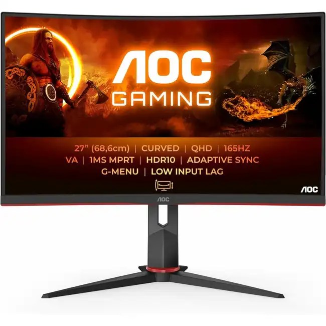Монитор AOC CQ27G2S (27 ", VA, WQHD 2560x1440 (16:9), 165 Гц)