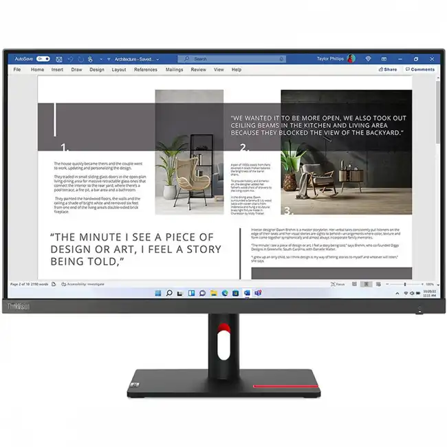 Монитор Lenovo ThinkVision S27i-30 63DFKAT4EU (27 ", IPS, FHD 1920x1080 (16:9), 100 Гц)