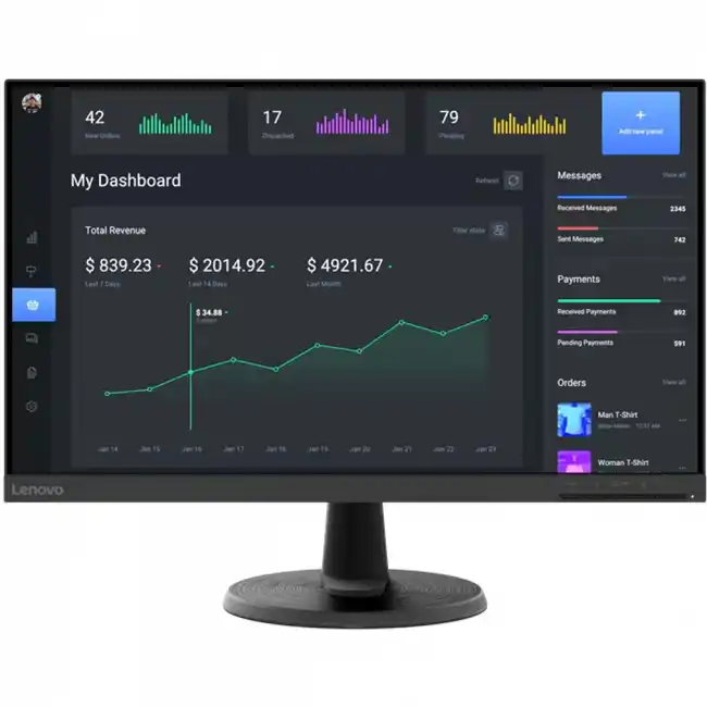 Монитор Lenovo ThinkVision C24-40 63DCKAT6UK (23.8 ", VA, FHD 1920x1080 (16:9), 75 Гц)