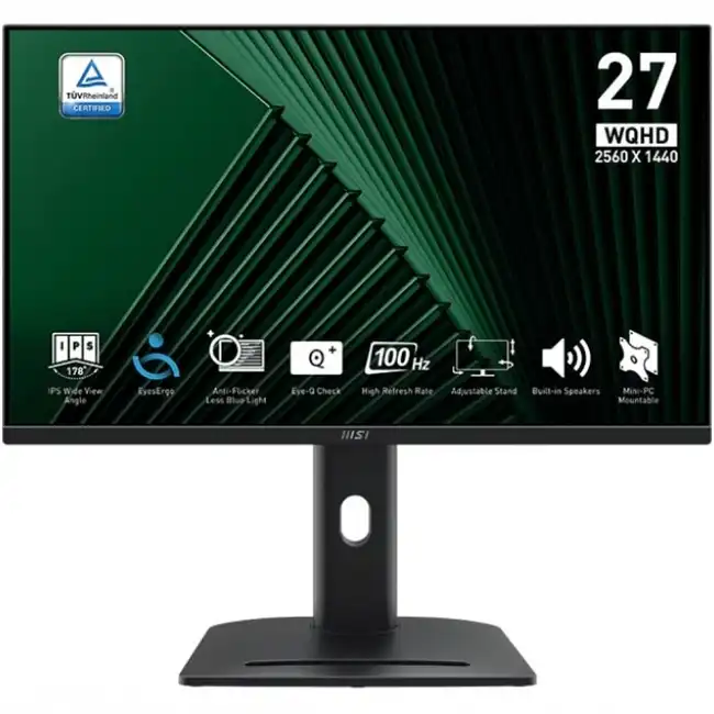 Монитор MSI PRO MP275QPG 9S6-3PC39M-069 (27 ", IPS, Quad HD 2560x1440 (16:9), 100 Гц)