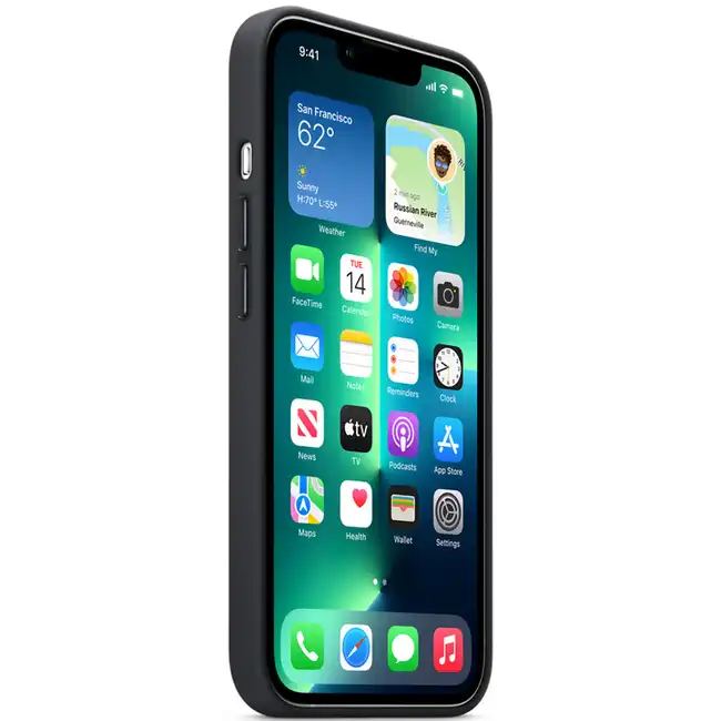 Аксессуары для смартфона Apple Чехол iPhone 13 Pro Leather Case with MagSafe - Midnight MM1H3ZM/A