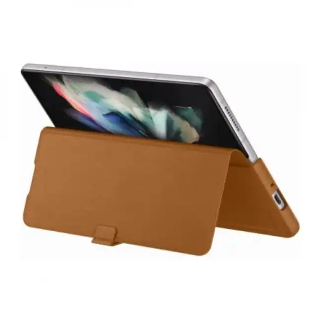 Аксессуары для смартфона Samsung Чехол для Galaxy Z Fold3 Leather Flip Cover EF-FF926LAEGRU