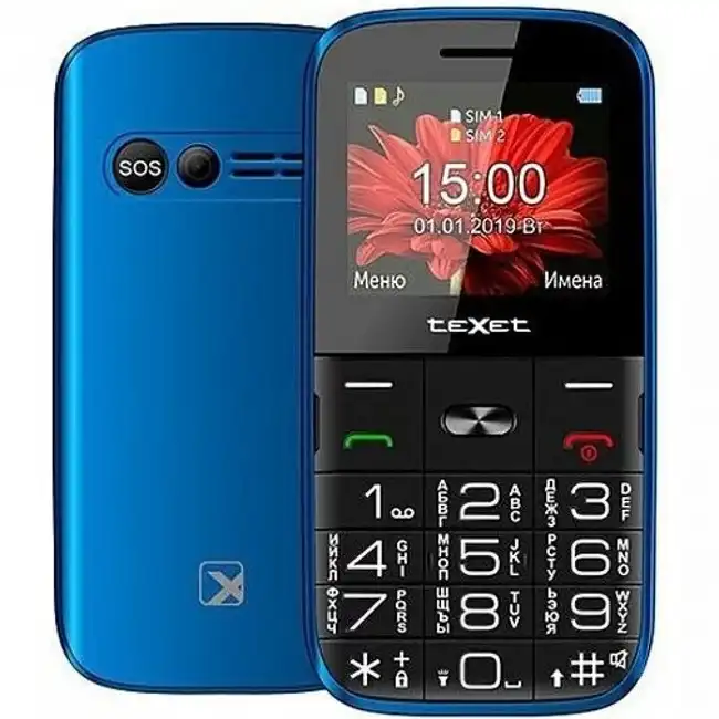Мобильный телефон TeXet TM-B227 Синий TM-B227-BLUE