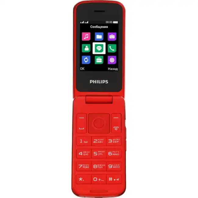Мобильный телефон Philips Xenium E255 красный E255 R