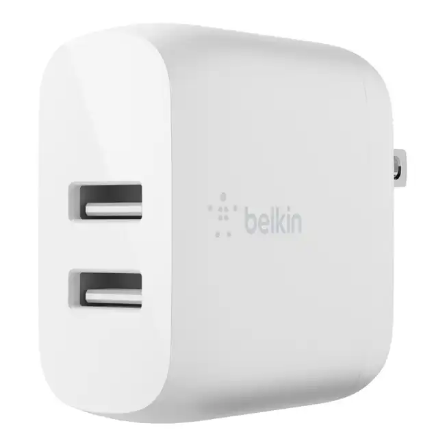 Belkin 24W DUAL USB WCB002VFWH (24)