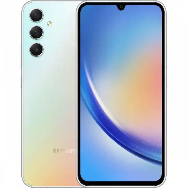 Смартфон Samsung Galaxy A34 5G Серебристый SM-A346EZSESKZ (256 Гб, 8 Гб)
