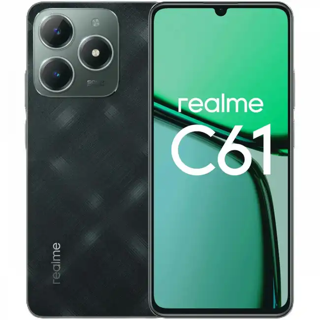 Смартфон REALME C61 (8/128Gb) RMX3930, Зеленый 6941764442788 (128 Гб, 8 Гб)