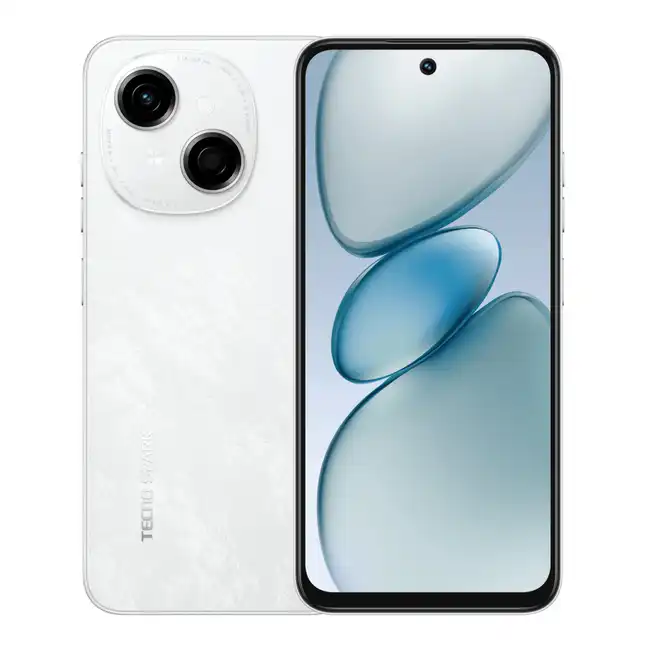 Смартфон TECNO SPARK Go 1 (3/64Gb) Glittery White KL4 64+3 Glittery White (64 Гб, 3 Гб)