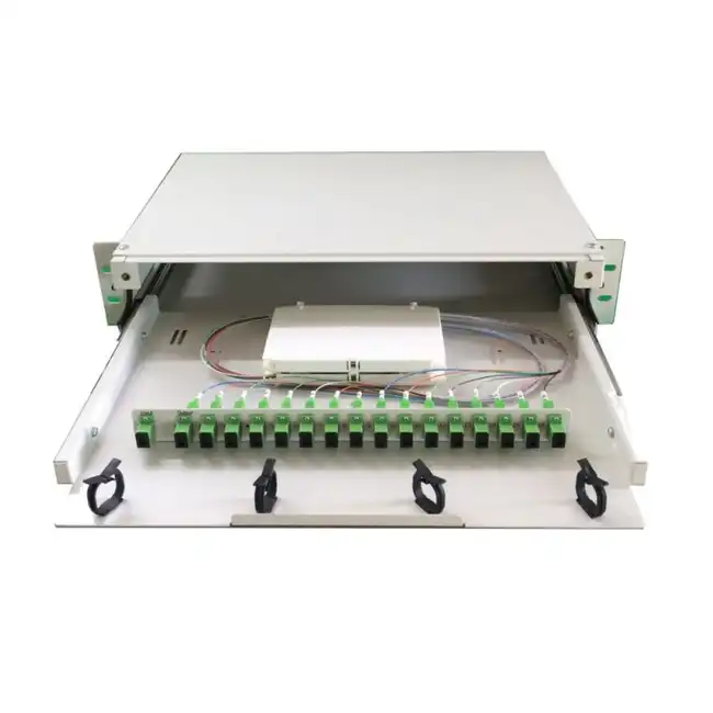 Оптический кросс FDF Кросс оптический FDF 1U 12 портов FDF-1U-12