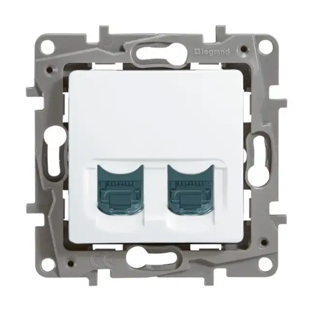 Сетевая розетка Legrand Розетка 2ХRJ45 5е UTP БЕЛ ETIKA 672255