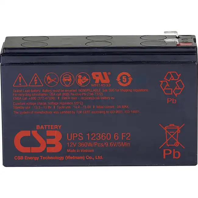 Сменные аккумуляторы АКБ для ИБП CSB UPS123606 F2 (12 В)