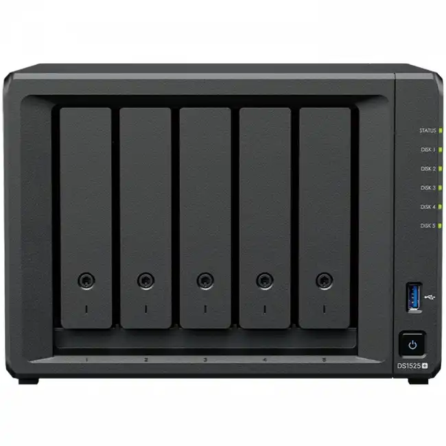 Дисковая системы хранения данных СХД Synology DiskStation DS1525+ (Desktop, Desktop)