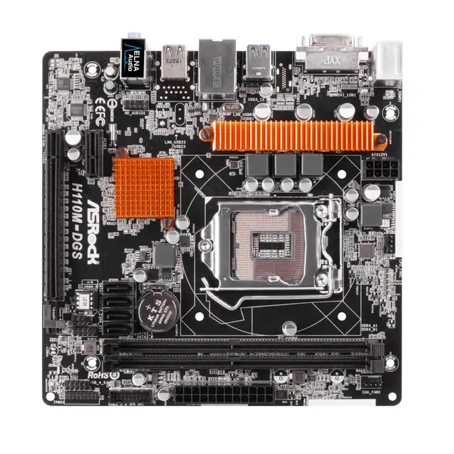 Материнская плата ASRock H110M-DGS H110M-DGS/М/ASRK (micro-ATX, LGA 1151)