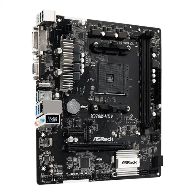 Материнская плата ASRock X370M-HDV (micro-ATX, AMD AM4)