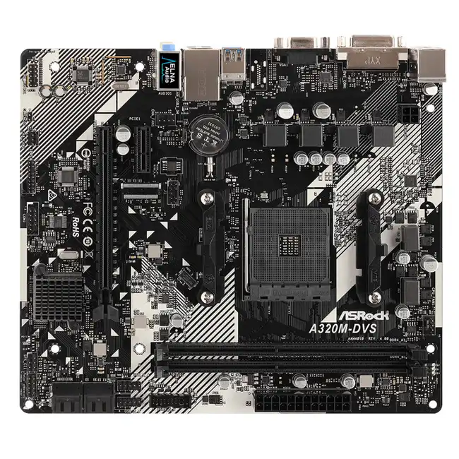 Материнская плата ASRock A320M-DVS R4.0 (micro-ATX, AMD AM4)