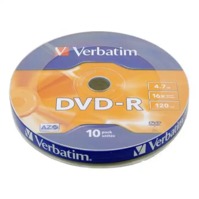 Verbatim Диск DVD-R 4.7Gb 16x bulk (10шт) 43729