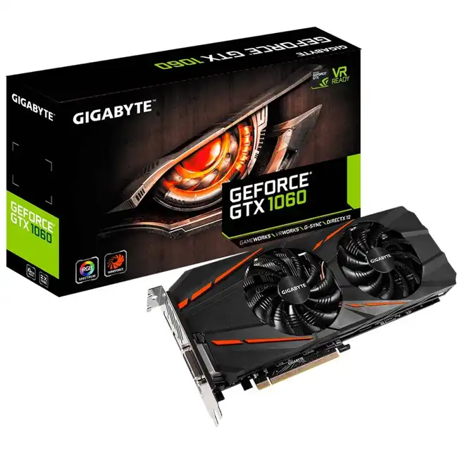 Видеокарта Gigabyte GeForce GTX 1060 D5 6G GV-N1060D5-6GD V.2 (6 ГБ)