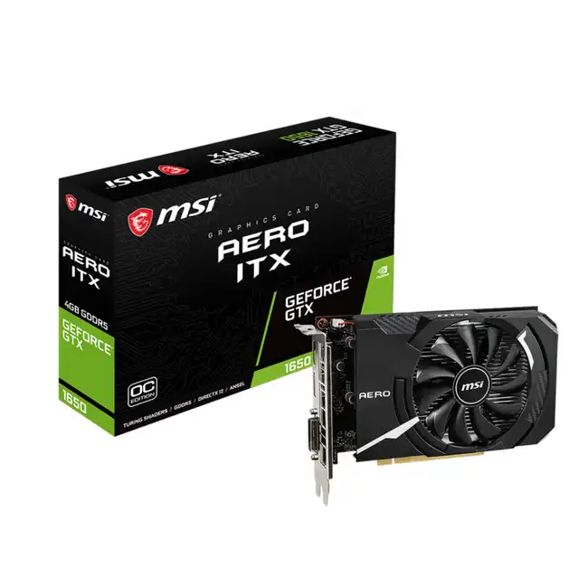 Видеокарта MSI GTX 1650 AERO ITX 4G OC (4 ГБ)