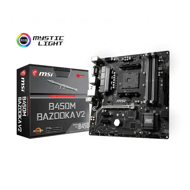 Материнская плата MSI B450M BAZOOKA V2 (micro-ATX, AMD AM4)