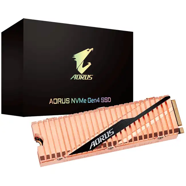 Внутренний жесткий диск Gigabyte AORUS NVMe Gen4 SSD GP-ASM2NE6200TTTD (SSD (твердотельные), 2 ТБ, M.2, PCIe)
