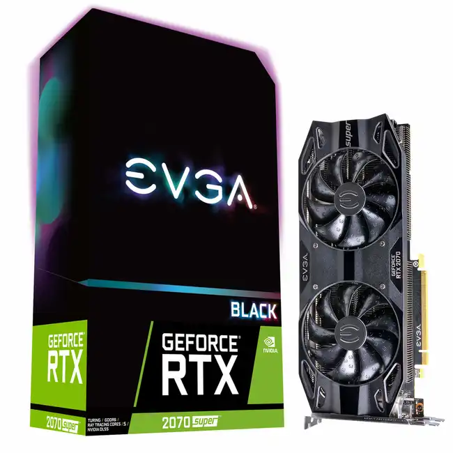 Видеокарта EVGA GeForce RTX 2070 SUPER BLACK GAMING 08G-P4-3071-KR (8 ГБ)