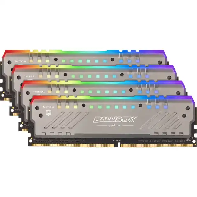 ОЗУ Crucial Ballistix Tactical Tracer RGB 32Gb kit (4x8Gb) BLT4K8G4D30AET4K (DIMM, DDR4, 32 Гб (4 х 8 Гб), 3000 МГц)