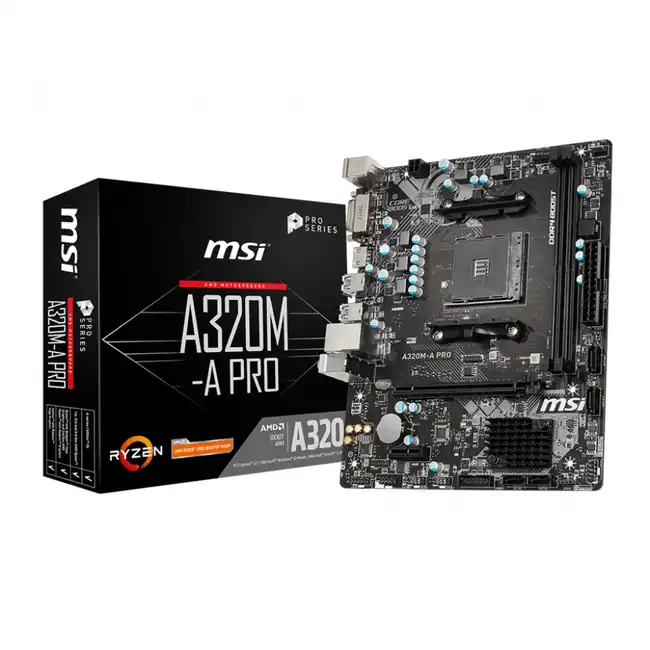 Материнская плата MSI A320M A PRO A320M-A PRO (micro-ATX, AMD AM4)
