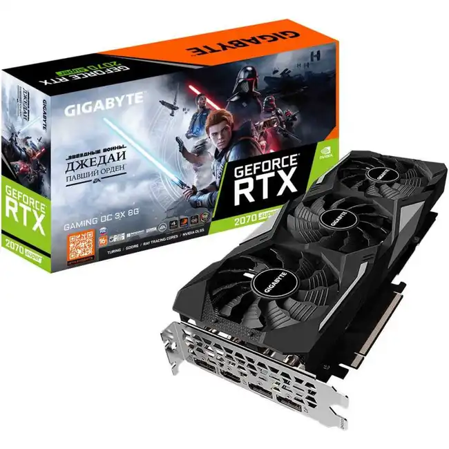Видеокарта Gigabyte GeForce® RTX 2070 SUPER GAMING OC 3X Star Wars Edition GV-N207SGAMING OC-8GD sw (8 ГБ)