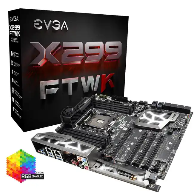 Материнская плата EVGA X299 FTW K 142-SX-E297-KR (E-ATX, LGA 2066)