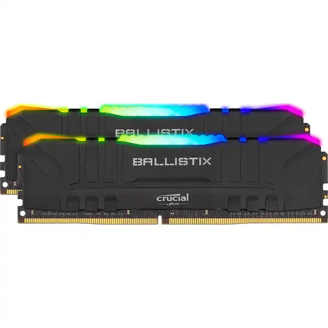ОЗУ Crucial Ballistix UDIMM 32GB Kit (2 x 16GB) DDR4 3000 Gaming Memory Black BL2K16G30C15U4BL (DIMM, DDR4, 32 Гб (2 х 16 Гб), 3000 МГц)